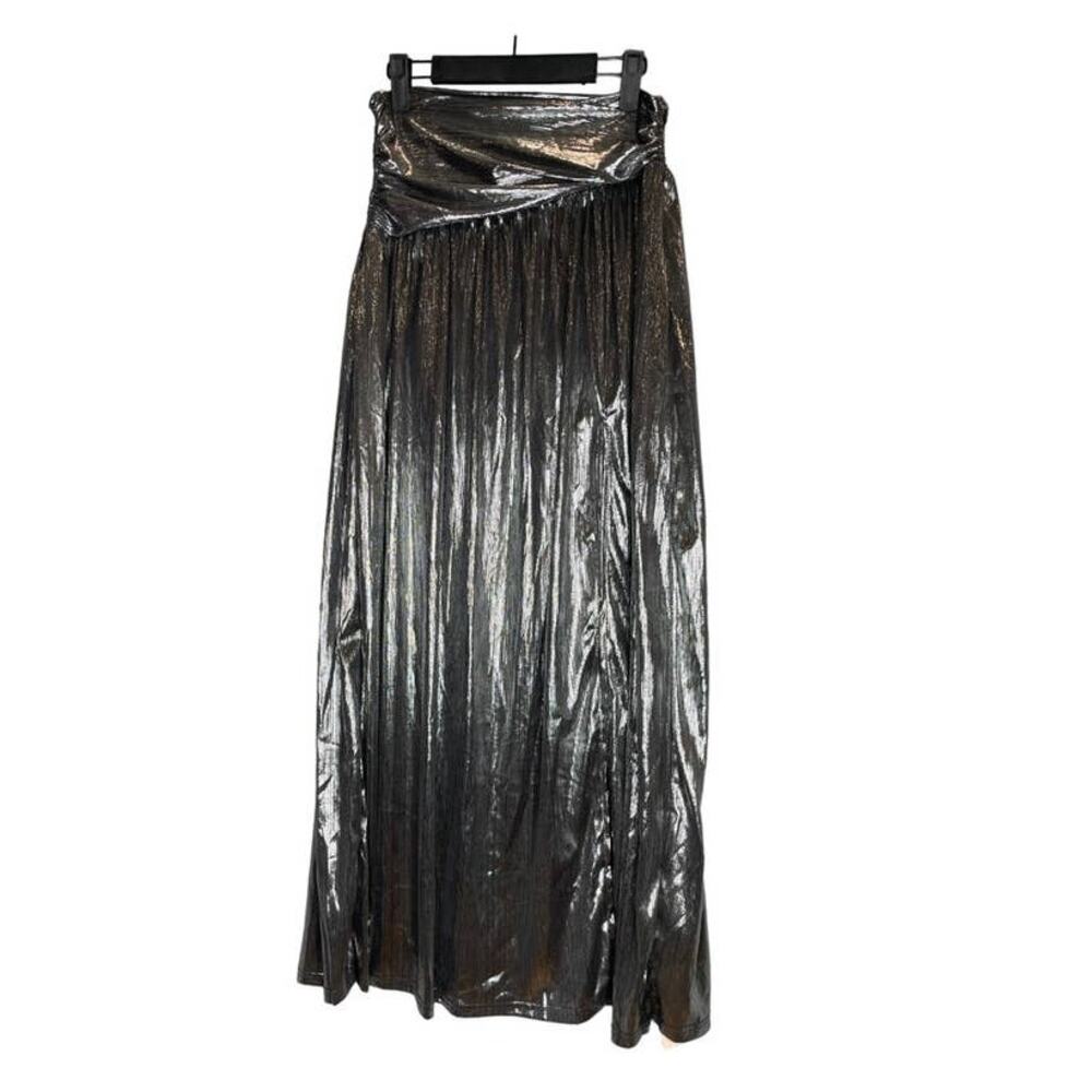 Shein Bae Metallic Silver Skirt - Size Large